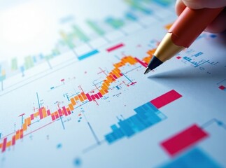 Data Flow Chart Visual - Modern Business Infographic