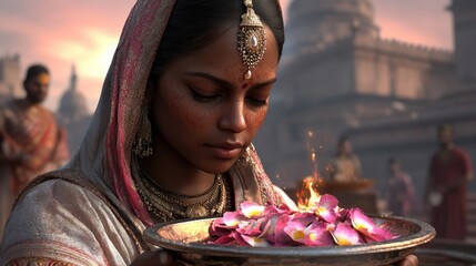 A storyteller captivating an audience with a magical tale on World Storytelling Day, expressive and animated