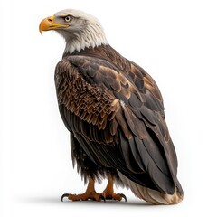 Obraz premium Majestic Bald Eagle with Detailed Feather Texture and Strong Beak