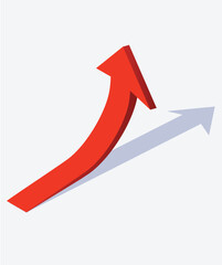 Growth arrow icon stock illustration