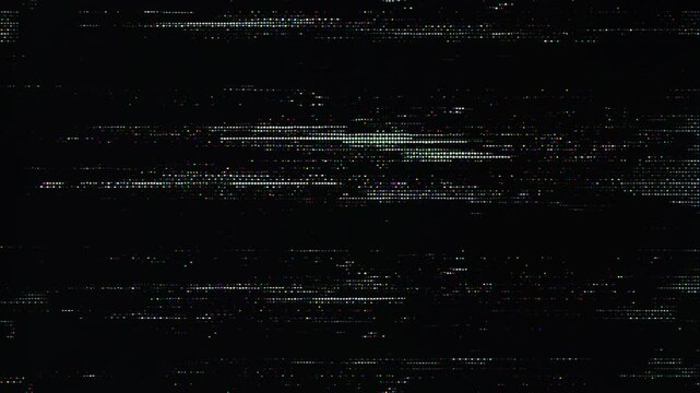 Glitch noise static television VFX. Visual video effects stripes background, CRT tv screen no signal glitch effect