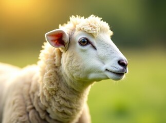 Sheep Profile - Stunning Outdoor Scene