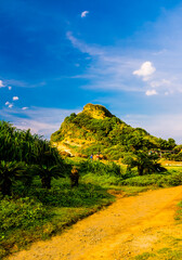 Yehliu Geopark under Blue Sky