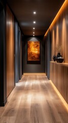 Elegant modern hallway design contemporary home interior minimalist style