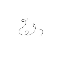 abstract thin line doodles