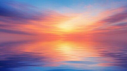 Obraz premium Abstract Blurred Sunset Reflection on Water
