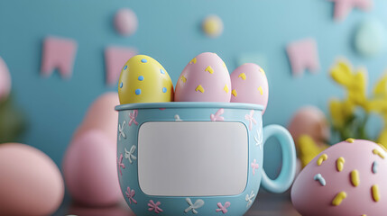 Customize Your Promotion on 3D Cartoon Easter Egg Cup
