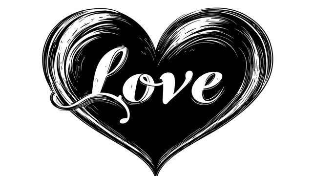 symbol of affection with tender message