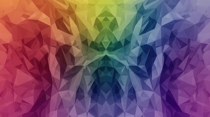 Obraz premium Abstract Rainbow Geometric Pattern