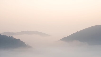 Fototapeta premium Abstract Misty Landscape with Soft Light Fading