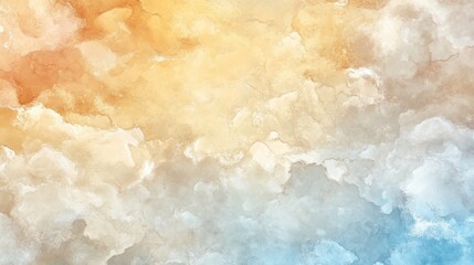Fototapeta premium A pastel sunrise sky-inspired gradient with soft peach, light blue, and warm yellow