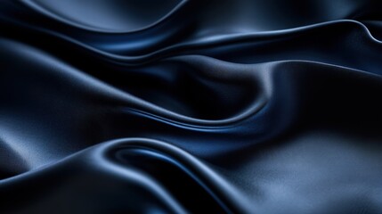 Obraz premium A rich navy blue background with subtle texture and delicate light reflections creating depth