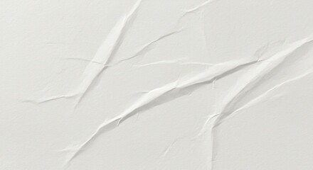 Textured white paper background with creases for design use