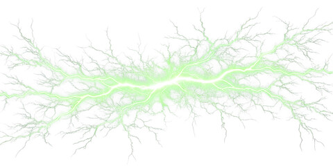 green electric lightning png