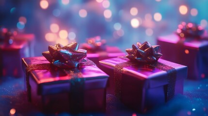 Shimmering presents await in festive array