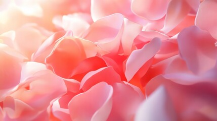 Obraz premium Close-up of delicate pink floral petals