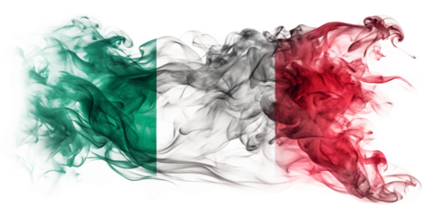  Italy flag color brush stroke cut out