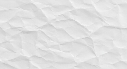 Crumpled white paper texture, ideal for backgrounds and design projects