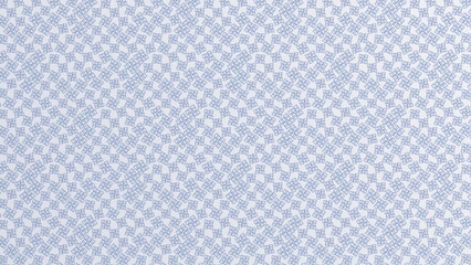 Cool and subtle repeating pattern with tiny square shapes, like a soft grid. Light blue and white, simple and clean, would look great as a background
