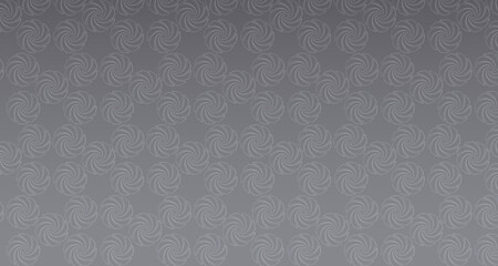 A dynamic seamless pattern featuring swirling, vortex like shapes arranged in a structured grid. This abstract geometric pattern conveys movement, energy, and fluidity, ideal D graphics, packaging