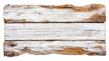 Rustic Whitewashed Wooden Signboard, Weathered Texture
