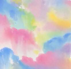 rainbow and clouds