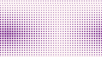 Dynamic halftone pattern with a modern gradient effect, transitioning from solid purple to a geometric shape texture. This vibrant and eye catching design adds a touch of energy and movement