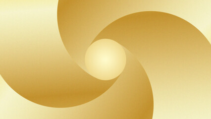 An abstract, fluid wave design with smooth curves converging at a central point. The golden gradient enhances the sense of depth and motion, creating a luxurious, modern aesthetic.