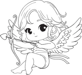 little angel with a heart