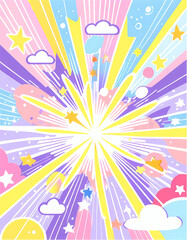 このデジタルグラフィックリソースは、高解像度の抽象的なイラストであり、光の爆発、鮮やかな色彩、ダイナミックな要素が特徴です。デザインはエネルギー、陶酔、魔法の感覚を呼び起こし、モダングラフィックデザイン、魅力的な背景、クリエイティブなブランディング、インパクトのある視覚的な用途に最適です。







