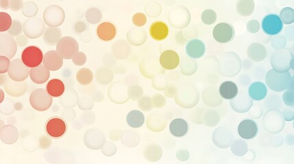 Abstract Pastel Circles Floating Background Design