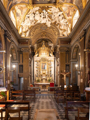 Santa Maria in Trivio, baroque styled church in Rome, Italy