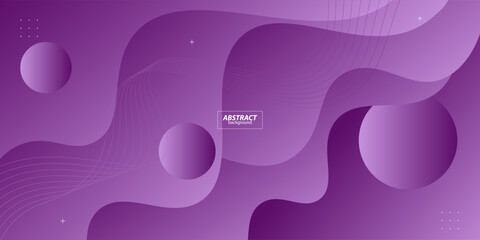 Popular wavy purple abstract background with shadow and wavy lines. Purple gradient color on the background. Vector Eps10