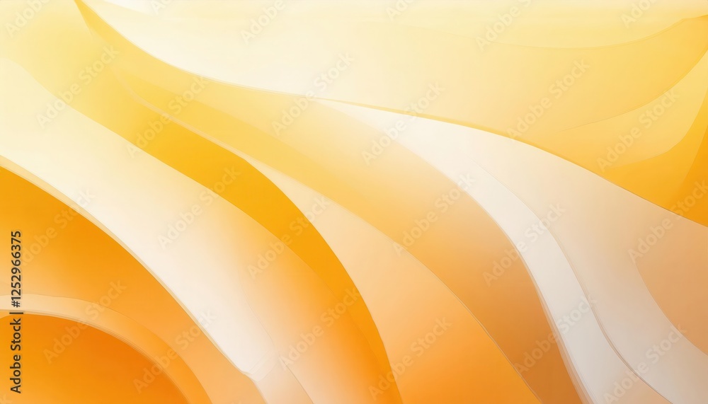 Poster abstract orange gradient background with curved wave like patterns, modern minimalistic design for web and graphic use

