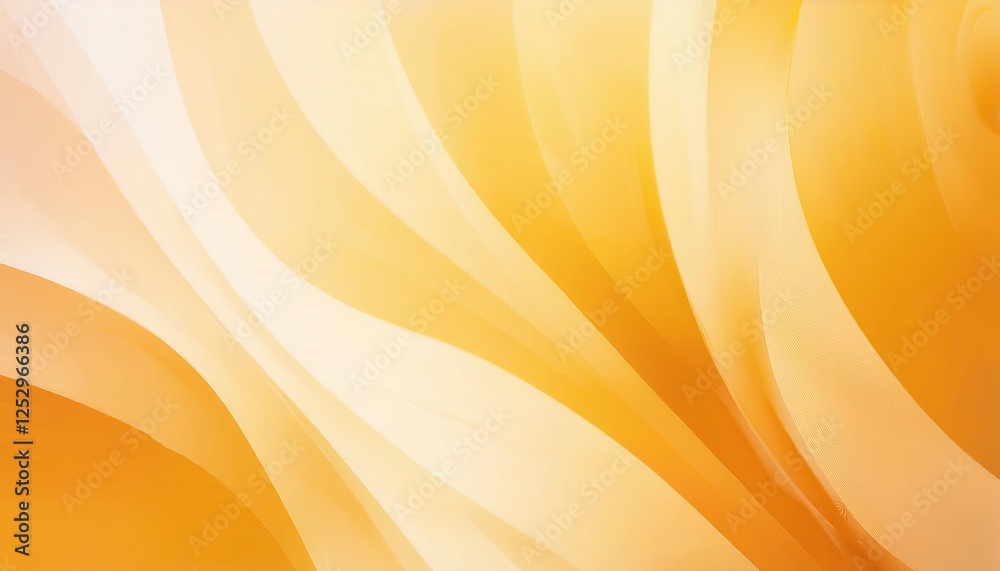 Poster abstract orange gradient background with curved wave like patterns, modern minimalistic design for web and graphic use

