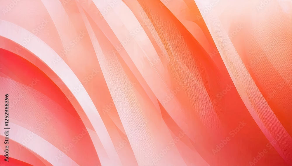 Aufkleber soft peach gradient abstract waves for modern background web design, product packaging, or elegant d