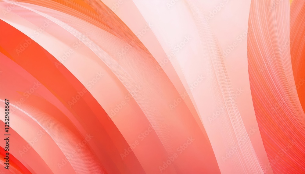 Poster soft peach gradient abstract waves for modern background web design, product packaging, or elegant d