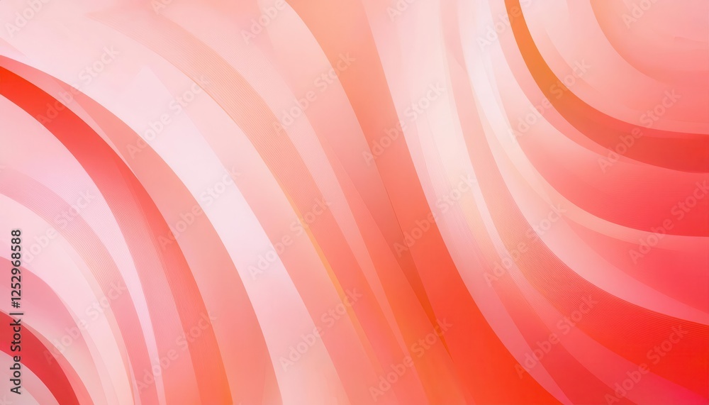 Aufkleber soft peach gradient abstract waves for modern background web design, product packaging, or elegant digital art

