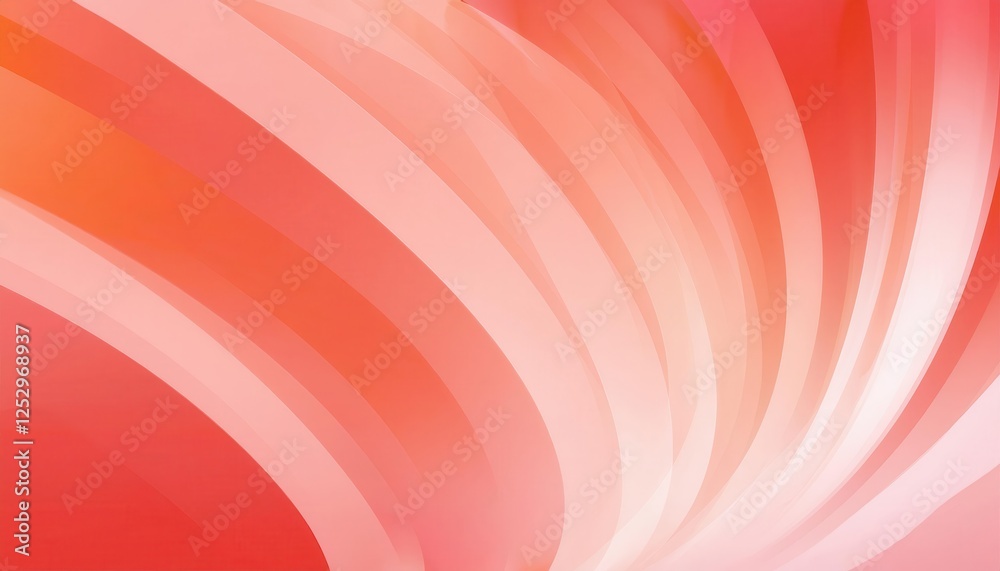 Aufkleber soft peach gradient abstract waves for modern background web design, product packaging, or elegant d