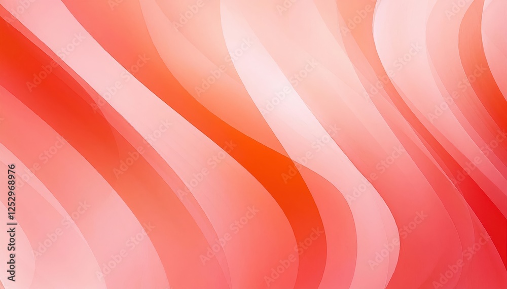 Aufkleber soft peach gradient abstract waves for modern background web design, product packaging, or elegant d