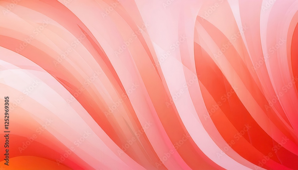 Poster soft peach gradient abstract waves for modern background web design, product packaging, or elegant d
