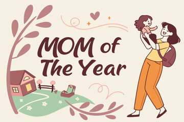 Happy Mother's day vector design. Generative AI