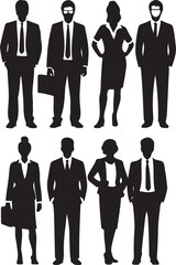 Men silhouette illustration vector .