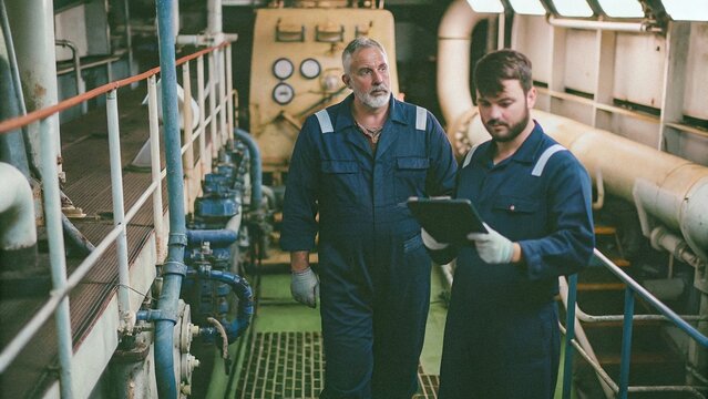 Professional insights maintenance of maritime vessel engine rooms by marine engineers