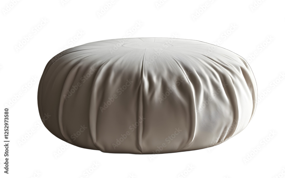 Aufkleber A designer floor cushion in a solid color with a plush texture on a empty plain background