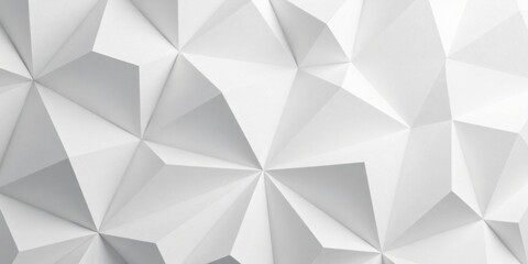 Fototapeta premium Abstract White Geometric Pattern Complex Interlocking Triangles Forming a Modern Textured Background