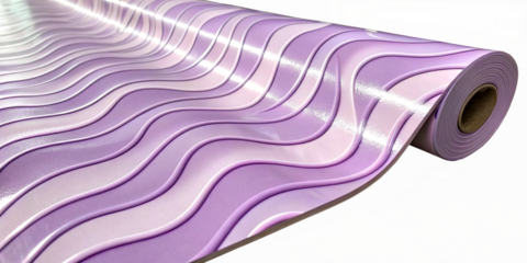 Abstract art light purple shiny wave wallpaper colorful illustration on transparent background