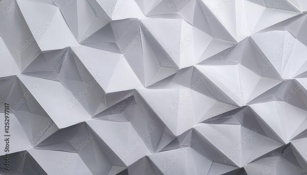 Leinwandbilder geometric 3d folded wall texture with abstract polygonal patterns for modern interior or digital bac