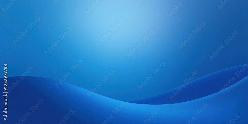 Poster serene blue undulating landscape a smooth gradient background featuring subtle waves and a peaceful 