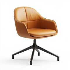 Naklejka premium Sleek and Comfortable Minimalist Desk Chair for Modern Workspaces